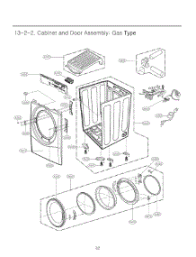 Section 2 parts for Lg Dryer DLG3461W from AppliancePartsPros.com