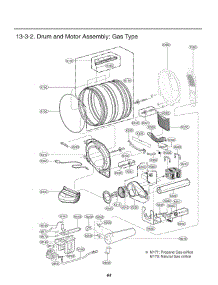 Section 3 parts for Lg Dryer DLG3461W from AppliancePartsPros.com