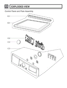 Control Panel And Plate Assembly parts for Lg Dryer DLG3471M from AppliancePartsPros.com