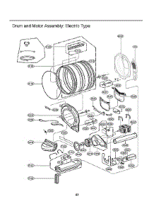 Drum / Motor Assy: Electric Type parts for Lg Dryer DLG3501W from AppliancePartsPros.com