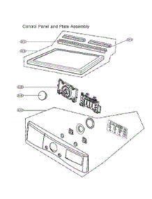 Control Panel & Plate Assy parts for Lg Dryer DLG3601V from AppliancePartsPros.com