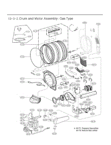 Drum And Motor Assembly parts for Lg Dryer DLG3601W from AppliancePartsPros.com