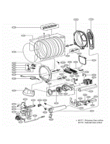 Drum And Motor Assembly parts for Lg Dryer DLG4902W from AppliancePartsPros.com