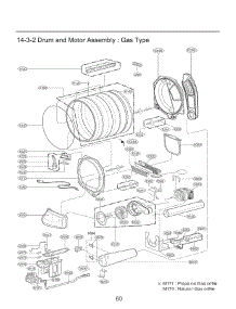 Drum And Motor Assembly parts for Lg Dryer DLG4971WE from AppliancePartsPros.com