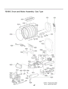 Section 3 parts for Lg Dryer DLG7051V from AppliancePartsPros.com