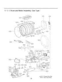 Drum And Motor Assembly parts for Lg Dryer DLG7061WE from AppliancePartsPros.com