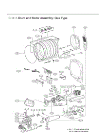 Drum And Motor Assembly parts for Lg Dryer DLG7151WA from AppliancePartsPros.com
