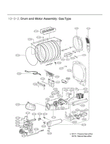 Drum And Motor Assembly parts for Lg Dryer DLG7401WEA from AppliancePartsPros.com