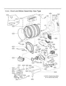 Drum And Motor Assembly parts for Lg Dryer DLGX3701R from AppliancePartsPros.com