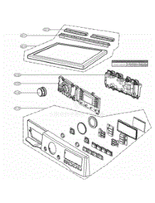 Control Panel And Plate Assembly parts for Lg Dryer DLGX4071W from AppliancePartsPros.com