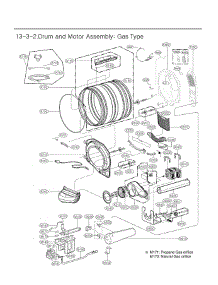 Drum And Motor Assembly parts for Lg Dryer DLGX4081B from AppliancePartsPros.com