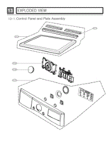 Control Panel And Plate Assembly parts for Lg Dryer DLGX4081W from AppliancePartsPros.com