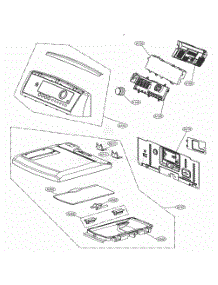 Control Panel And Plate Assembly parts for Lg Dryer DLGX5681WE from AppliancePartsPros.com