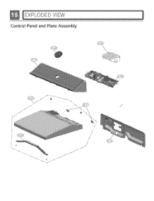 Control Panel And Plate Assembly parts for Lg Dryer DLGX8601BE from AppliancePartsPros.com