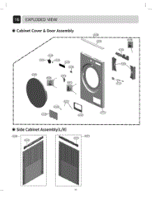 Diagram 2 parts for Lg Dryer DLHC5502W from AppliancePartsPros.com