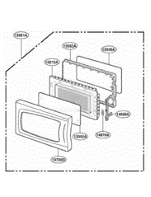 Door Parts parts for Lg Range DMW10B from AppliancePartsPros.com