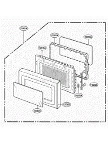 Door Parts parts for Lg Range DMW10MW from AppliancePartsPros.com