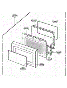Door Parts parts for Lg Range DMW13MW from AppliancePartsPros.com