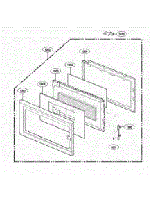 Door Parts parts for Lg Range DOTR12CSIV from AppliancePartsPros.com