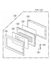 Door Parts parts for Lg Range DOTR12CWIV from AppliancePartsPros.com