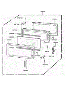 Door Parts parts for Lg Wall Oven DOTRC11B from AppliancePartsPros.com
