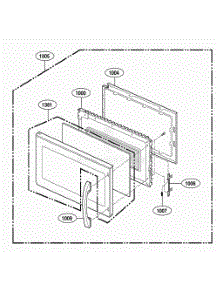 Door Parts parts for Lg Range DOTRC17SSC from AppliancePartsPros.com