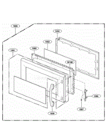 Door Parts parts for Lg Range DOTRM15S from AppliancePartsPros.com
