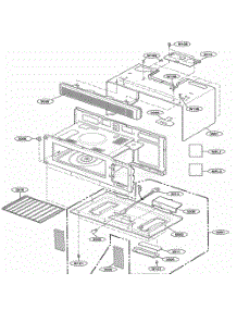 Oven Cavity Parts parts for Lg Range DOTRM15S from AppliancePartsPros.com