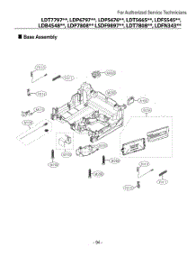 Base Assembly parts for Lg Dishwasher DUA217TT from AppliancePartsPros.com