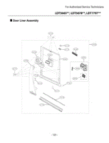 Door Liner Assembly parts for Lg Dishwasher DUA217TT from AppliancePartsPros.com