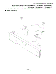 Panel Assembly parts for Lg Dishwasher DUA217TT from AppliancePartsPros.com