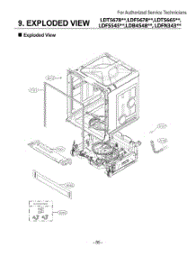Exploded View parts for Lg Dishwasher DUA315HDL from AppliancePartsPros.com