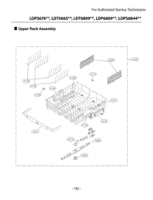 Upper Rack Assembly parts for Lg Dishwasher DUA315HDL from AppliancePartsPros.com