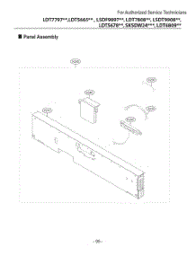 Panel Assembly parts for Lg Dishwasher DUA414TD from AppliancePartsPros.com