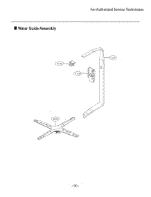 Water Guide Assembly parts for Lg Dishwasher DUA414TD from AppliancePartsPros.com