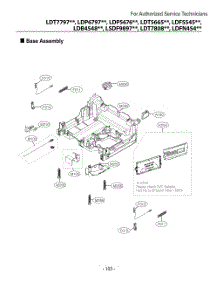 Base Assembly parts for Lg Dishwasher DUA513FB from AppliancePartsPros.com