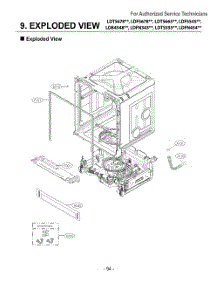 Diagram 1 parts for Lg Dishwasher DUA513FB from AppliancePartsPros.com