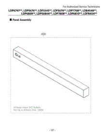 Panel Assembly parts for Lg Dishwasher DUA513FB from AppliancePartsPros.com