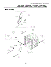 Tub Assembly parts for Lg Dishwasher DUA513FB from AppliancePartsPros.com