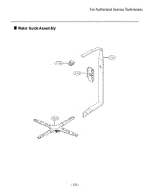 Water Guide Assembly parts for Lg Dishwasher DUA513FB from AppliancePartsPros.com