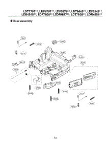 Base Assembly parts for Lg Dishwasher DUA513FD from AppliancePartsPros.com