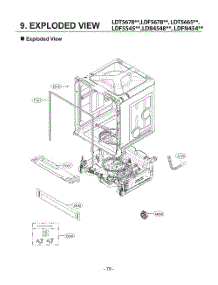 Diagram 4 parts for Lg Dishwasher DUA513FD from AppliancePartsPros.com