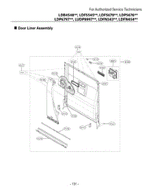 Door Liner Assembly parts for Lg Dishwasher DUA513FT from AppliancePartsPros.com