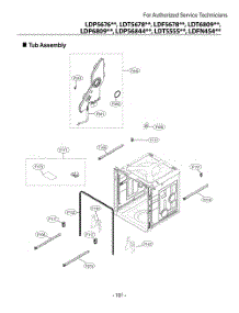 Tub Assembly parts for Lg Dishwasher DUA513FT from AppliancePartsPros.com