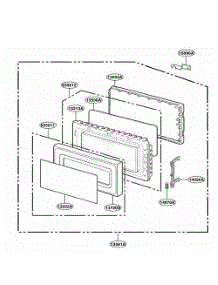 Door Parts parts for Lg Range F1331W from AppliancePartsPros.com