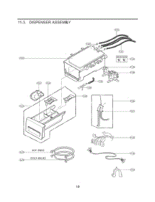 Dispenser Assemby parts for Lg Washer F1397FYN from AppliancePartsPros.com