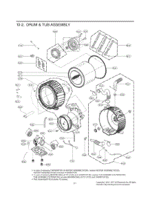 Drum And Tub Assembly parts for Lg Washer F3G2CYT2W from AppliancePartsPros.com