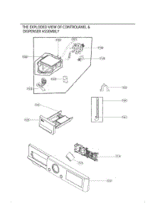 Controlanel And Dispenser Assembly parts for Lg Dryer F4V9RCP2P from AppliancePartsPros.com