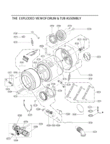 Drum And Tub Assembly parts for Lg Dryer F4V9RCP2P from AppliancePartsPros.com