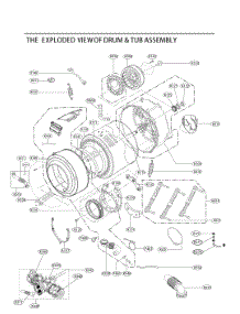 Drum And Tub Assembly parts for Lg Dryer F4V9RCP2W from AppliancePartsPros.com